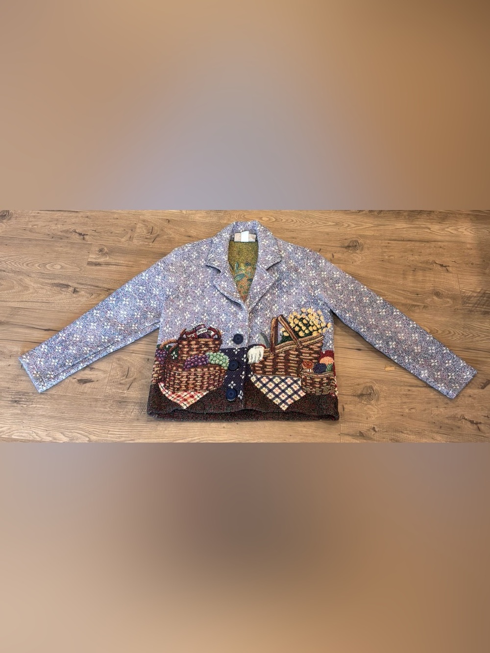 Vintage 1990s Painted Pony Woven Tapestry Jacket – Women’s Size Medium